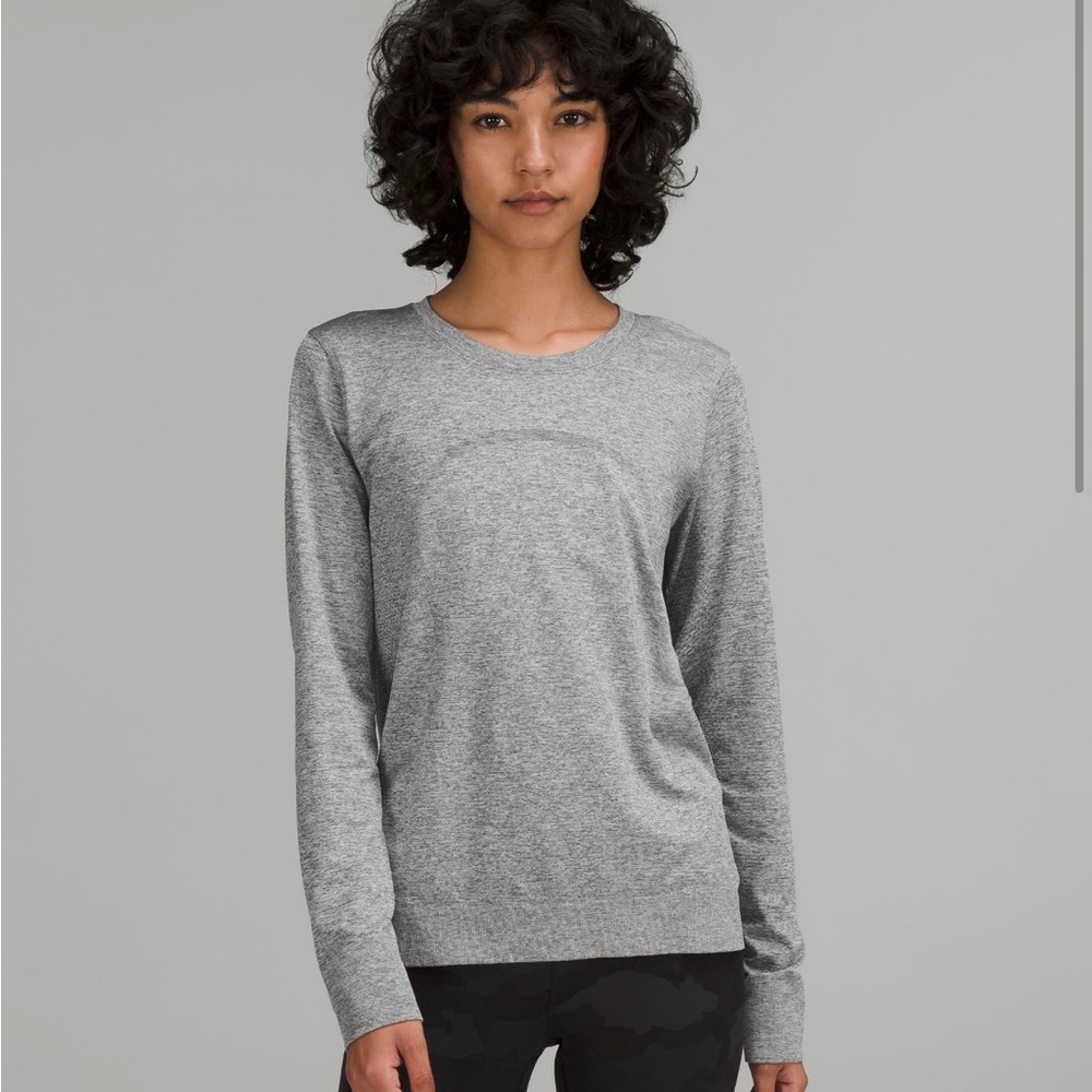 lululemon swiftly relaxed long sleeve- gray
